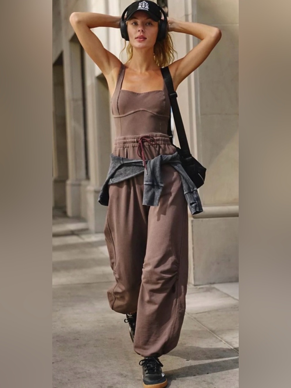 Free People Inbound Onesie - XS - Dark Espresso/Chocolate